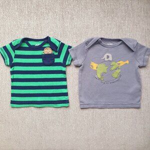 💙5/$20💙 Two Child of Mine Short Sleeve Shirts Baby Boy's Size 0-3 Months